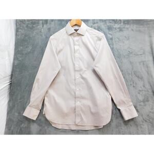 Quince Shirt Mens M Granite Gray Organic Cotton Non-Iron Stretch Dress Shirt